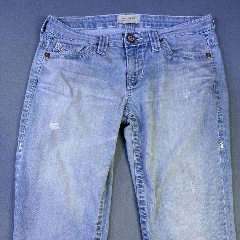 Big Star Jeans Womens Size 28R Blue New Hazel  Fit Western Light  Wash Denim - Picture 3 of 11